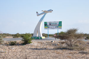 Airplane monument near the Berbera airport