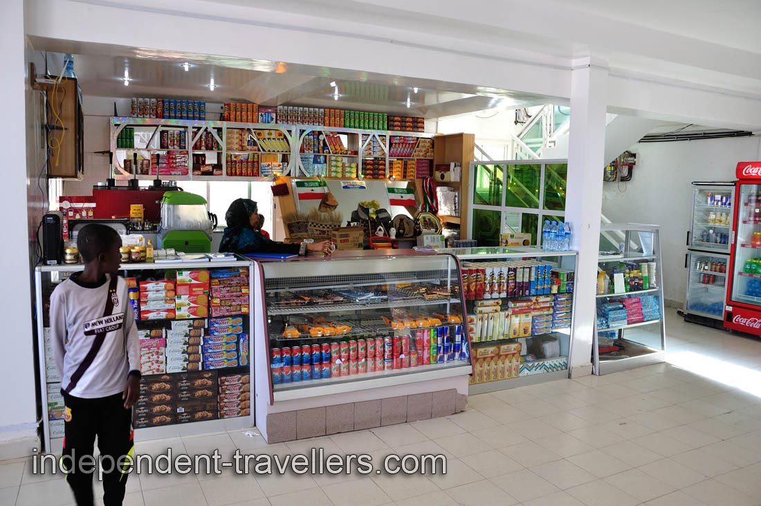Small grocery shop on the first floor in Hargeisa International Airport HGA
