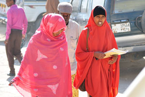 Somali girls passing by me