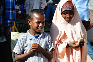 Cute Somali children are happy