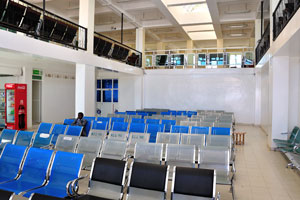Hargeisa International Airport (IATA identifier: HGA), on the first floor