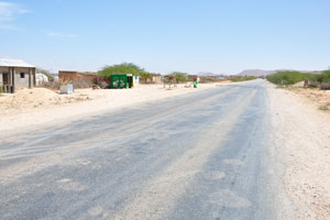 The road between the Hargeisa city and Laas Geel is covered by the asphalt