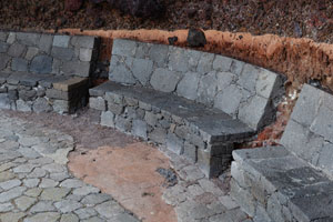 Three stone benches