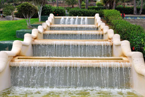 The cascading fountain is in Doramas Park