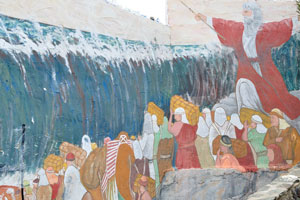 The painting of “Moses crossing the sea”