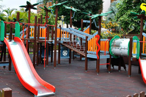 The children playground is in Doramas Park