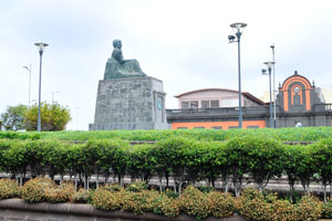 The monument of Benito Pérez Galdós