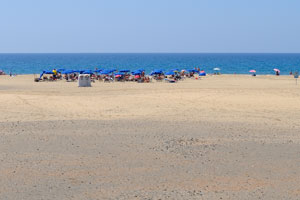 There are several beach bars to stop for refreshment and great to picnic amongst the sand dunes