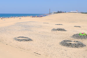 The Maspalomas sand dunes is one of the natural wonders of Gran Canaria