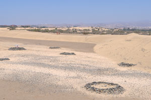 Maspalomas beach is the area where you will find the dunes, nice and pristine