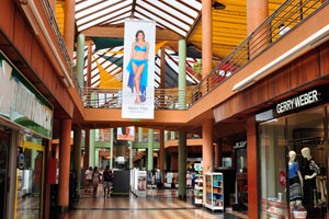 The interior of Varadero Shopping Center