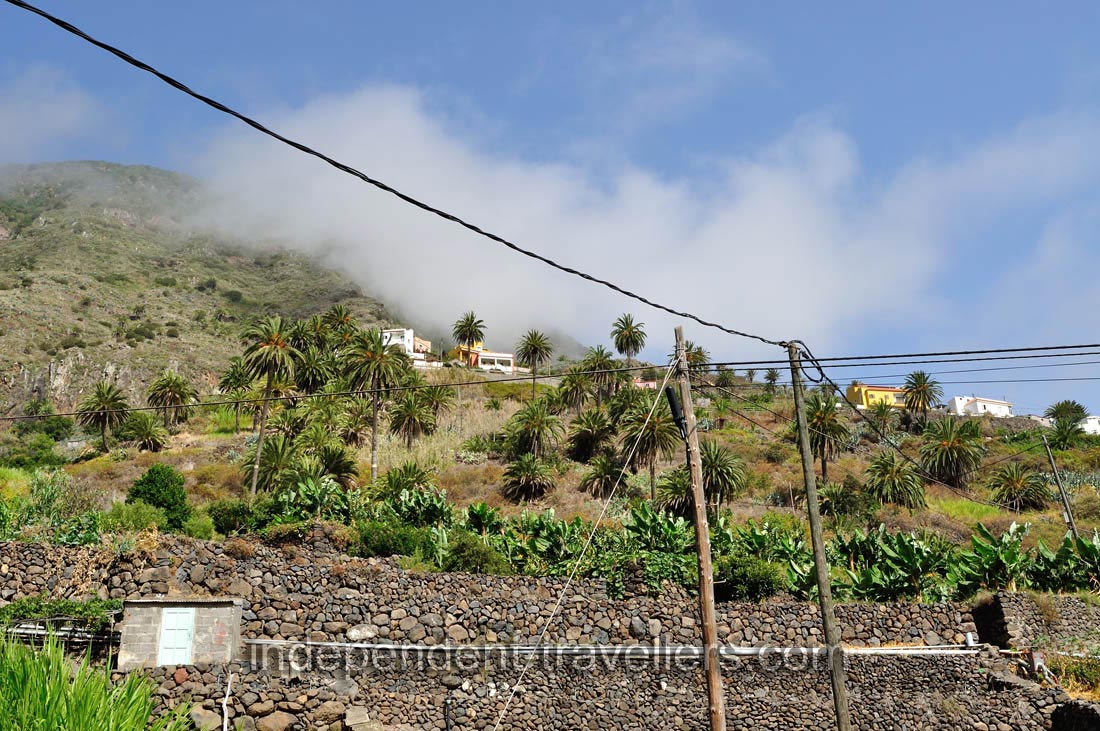 Las Casas village is covered with the clouds