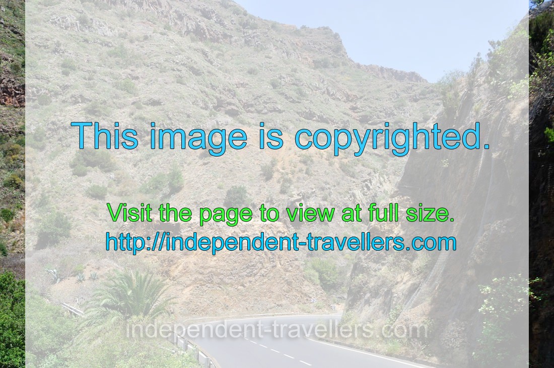 The shape of La Gomera island