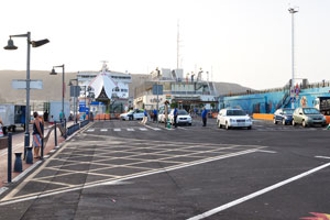 This is Los Cristianos ferry terminal where our excursion to La Gomera island starts