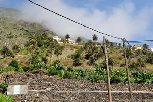 Las Casas village is covered with the clouds