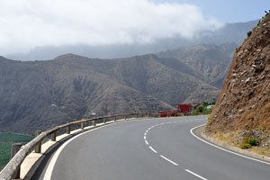 This marvellous mountainous view opens from GM-1 road on the north of Hermigua town