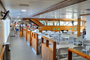 Volcán de Taburiente ferry includes numerous cafes and bars