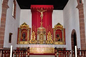 This altar with Jesus is inside the Church of the Assumption