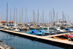 “Marina la Gomera” marina is located in the port of San Sebastián de La Gomera town