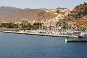 Marina la Gomera as seen from the docked Naviera Armas ferry