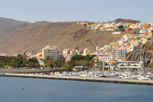 Marina la Gomera as seen from the sea