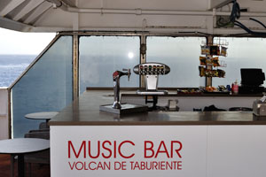 This music bar is found on the back deck of Volcán de Taburiente ferry