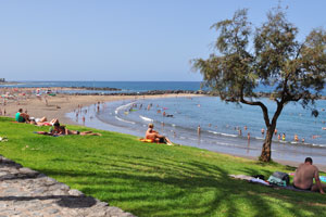 Here are two sections of Playa de Troya beach