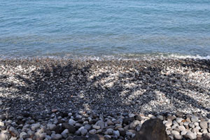 These are the sizes of pebbles on Playa de las Américas beach