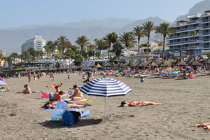 Playa de Troya beach is not overcrowded even in the most active and popular hours