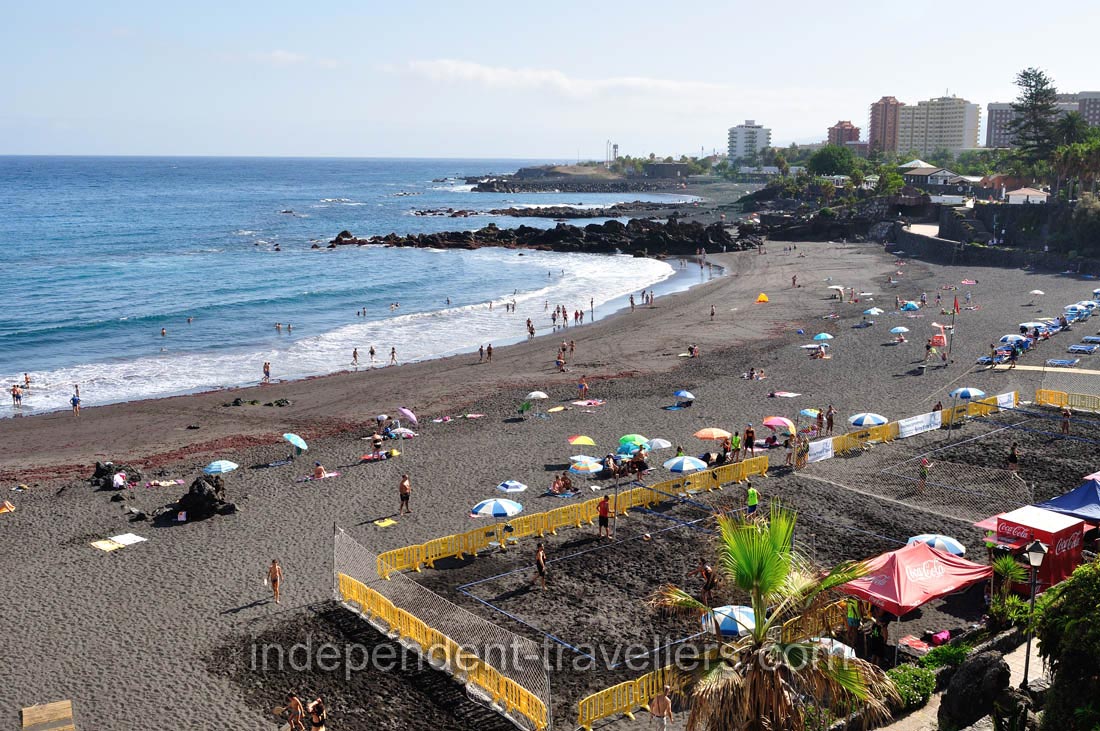 Playa Maria Jiménez beach is a beautiful beach with a gentle slope