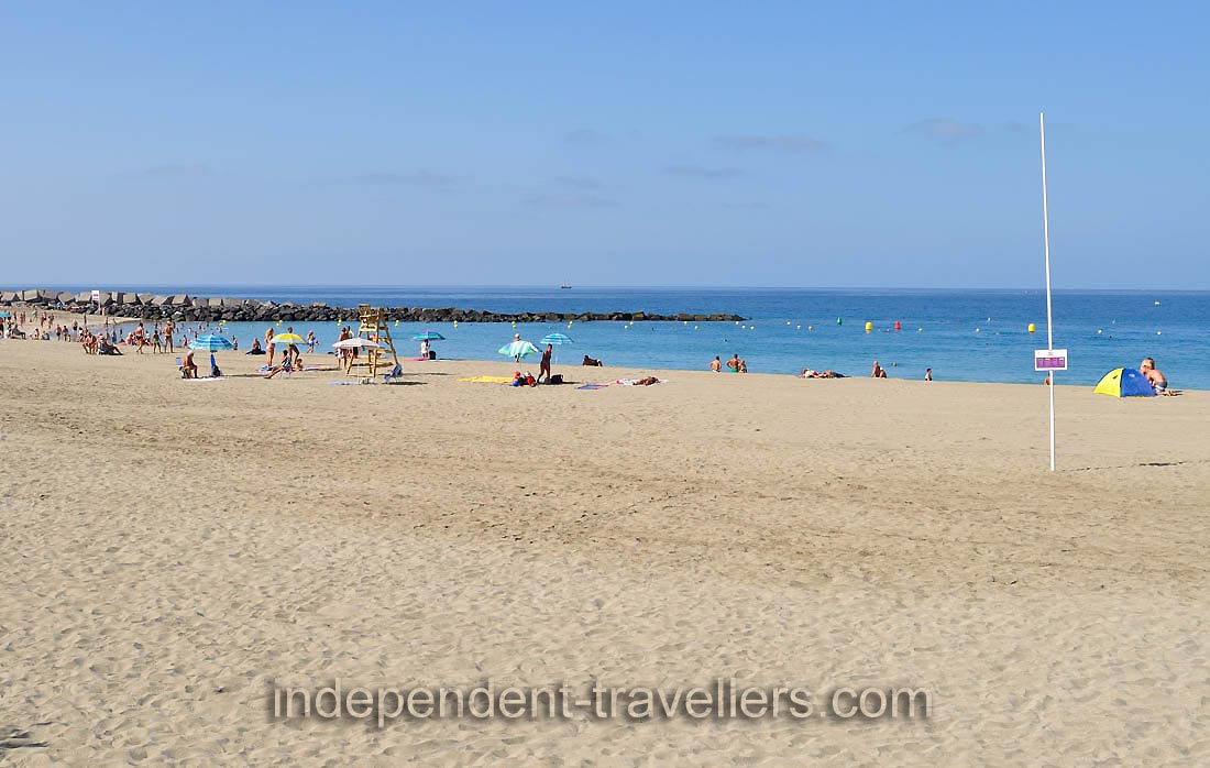 Playa de Las Vistas beach is probably the most famous and popular on Tenerife