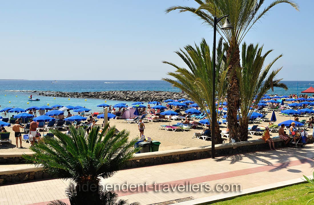 Playa de Las Vistas is a lovely fairly secluded beach - lots of sand, gently sloping beach, clear water