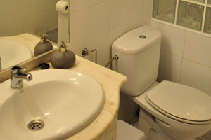 This is the wash basin in the apartment where we stayed in the “San Marino” apartment complex