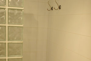 This is the shower stall in the apartment where we stayed in the “San Marino” apartment complex