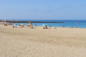 Playa de Las Vistas beach is probably the most famous and popular on Tenerife