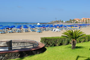 Playa de Las Vistas is an excellent very clean beach in a sheltered bay