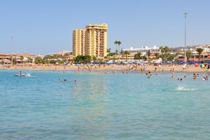 Playa de Las Vistas is a great beach with lovely golden sand