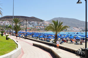 Paseo de Las Vistas is an esplanade which goes along Playa de Las Vistas beach
