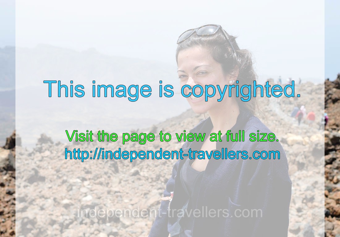 Beautiful Spanish young girl is smiling on the trail #12 “Pico Viejo Vantage Point”