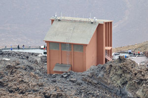 Teide Cable Car upper station is in approximation, the photo was made from the Mount Teide peak