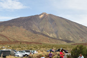 In the middle of Tenerife island sits Mount Teide, which is 3,717.98 meters meters high and is the highest mountain in Spain