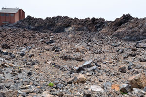 The last section of the climb to Teide volcano peak