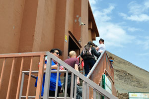 People go up to Teide Cable Car upper station after visiting the Mount Teide peak