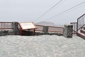 The observation deck of Teide Cable Car upper station