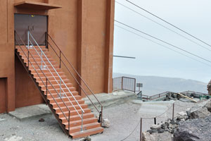 This stairway is currently closed on Teide Cable Car upper station
