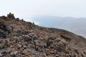 This view opens from the viewing platform of Teide Cable Car upper station