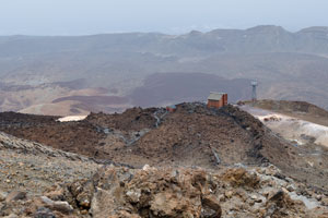Teide Cable Car lower station stands at an altitude of 2356 m and climbs up to the upper station at 3555 m