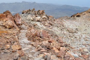 The final stretch of “Route #10” which leads to the crater of Mount Teide goes along the circumference of crater