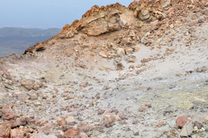 Once at the top, the yellowy-green depths of the crater of Mount Teide conjure up violent eruptions of the past