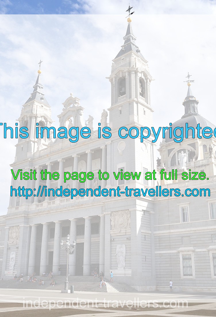 The Almudena Cathedral is a Catholic church in Madrid